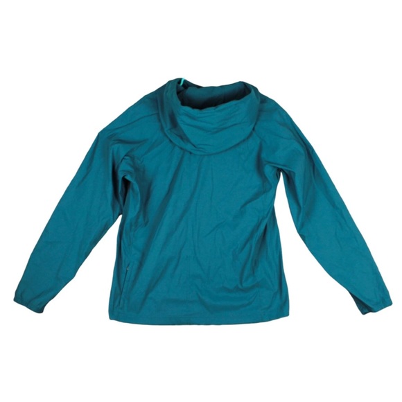 The North Face Class V Pullover Jacket Mens Small Blue Weather Hooded Packable - Picture 2 of 13